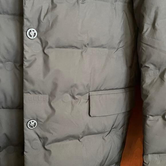 Men's Black Quilted Jacket - Picture 3 of 7